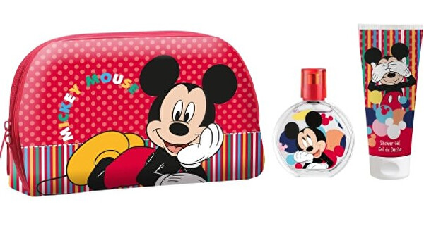 Mickey Mouse - EDT 50 ml + sprchový gel 100 ml + kosmetická taštička