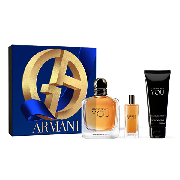 Emporio Armani Stronger With You - EDT 100 ml + EDT 15 ml + sprchový gel 75 ml
