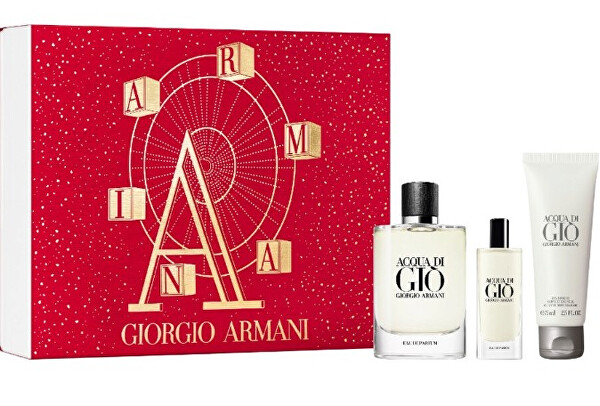 Acqua Di Gio Pour Homme - EDP 125 ml + sprchový gel 75 ml + EDP 15 ml