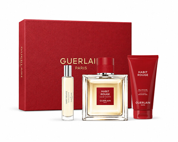 Habit Rouge - EDT 100 ml + sprchový gel 75 ml + EDT 10 ml