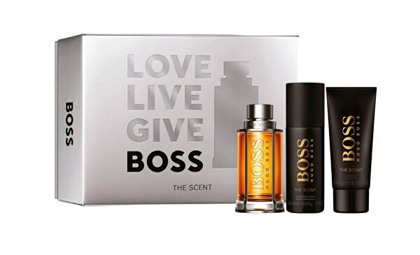 Boss The Scent - EDT 100 ml + deodorant ve spreji 150 ml + sprchový gel 100 ml