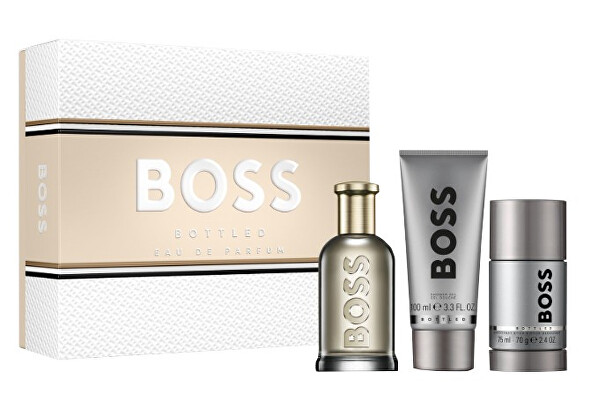 Boss Bottled - EDP 100 ml + sprchový gel 100 ml + tuhý deodorant 75 ml