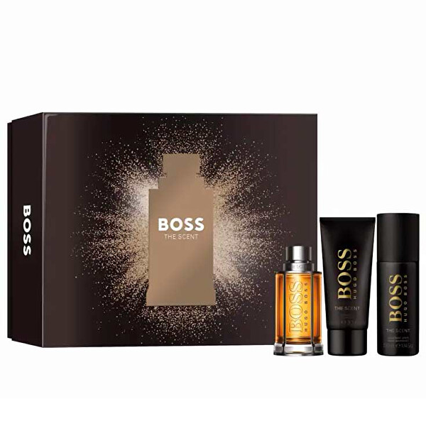 Boss The Scent - EDT 100 ml + deodorant ve spreji 150 ml + sprchový gel 100 ml