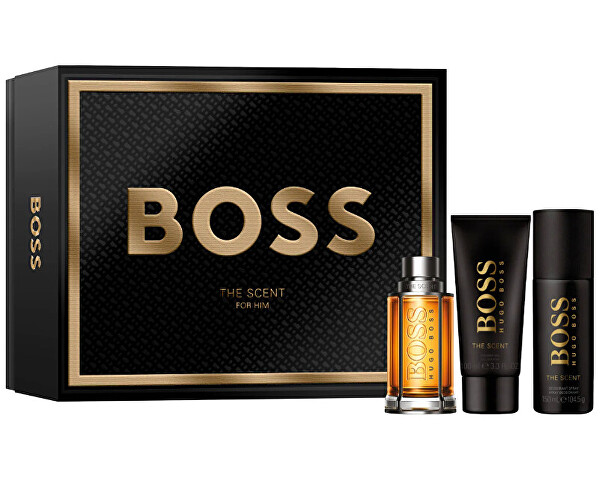 Boss The Scent - EDT 100 ml + deodorant ve spreji 150 ml + sprchový gel 100 ml