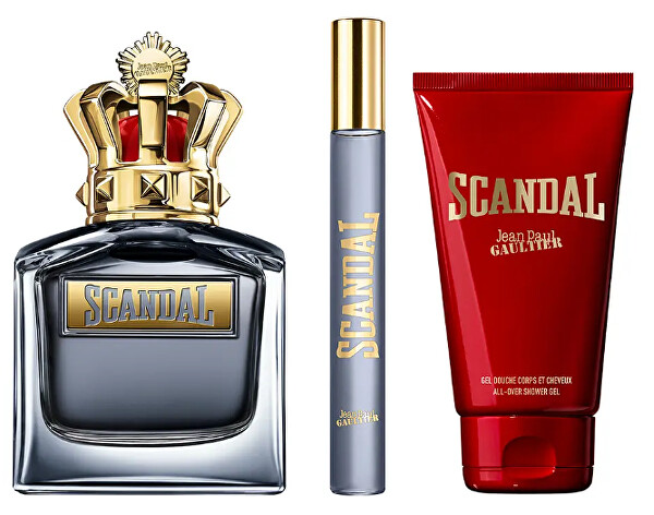 Scandal For Him - EDT 100 ml + sprchový gel 75 ml + EDT 10 ml