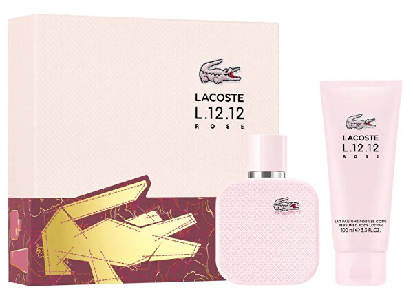 Lacoste L.12.12. Rose - EDP 50 ml + tělové mléko 100 ml