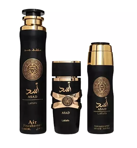 Asad - EDP 100 ml + deodorant ve spreji 200 ml + osvěžovač vzduchu 300 ml