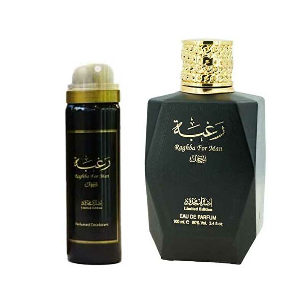 SLEVA - Raghba For Men - EDP 100 ml + deodorant ve spreji 50 ml - poškozená krabička