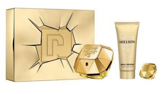 Lady Million - EDP 80 ml + tělové mléko 100 ml + EDP 5 ml