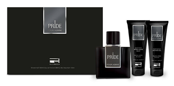 Pride Homme - EDP 100 ml + Duschgel 100 ml + Aftershave-Balsam 100 ml