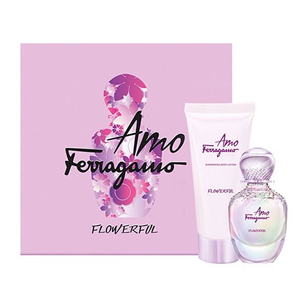 Amo Ferragamo Flowerful - EDT 50 ml + telové mlieko 100 ml