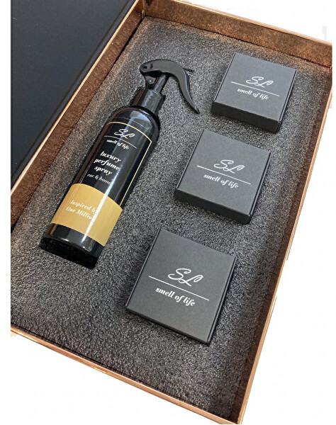 Smell of Life férfiaknak - parfüm spray One Million 200 ml + 3 x 10 ml autóillatosító (One Million, Sauvage, Bottled)