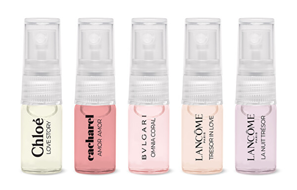 Set de parfumuri romantice pentru femei -Chloé, Lancome, Bvlgari & Cacharel