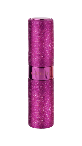 Twist & Spritz - pulverizator de parfum reîncărcabil 8 ml (roz închis - cu sclipici)