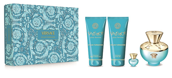 Dylan Turquoise - EDT 100 ml + tělový gel 100 ml + sprchvý gel 100 ml + EDP 5 ml