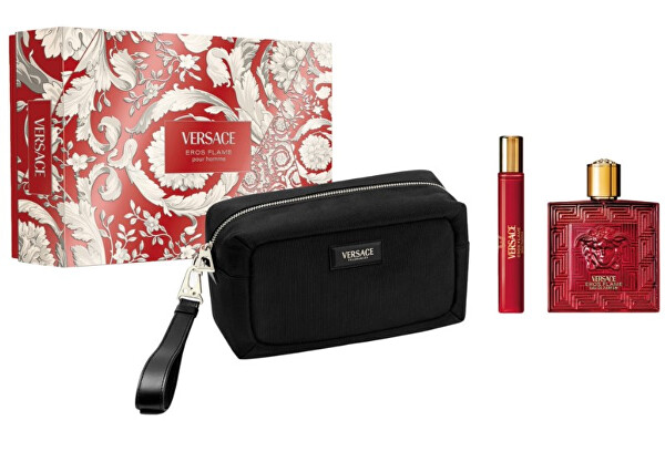 Eros Flame - EDP 100 ml + EDP 10 ml + kosmetická taška