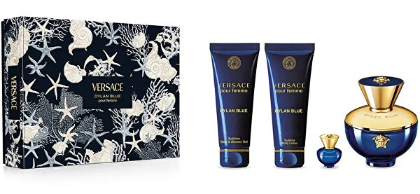 Pour Femme Dylan Blue - EDP 100 ml + tělové mléko 100 ml + sprchový gel 100 ml + EDP 5 ml