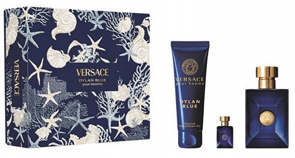 Versace Pour Homme Dylan Blue - EDT 100 ml + sprchový gel 150 ml + EDT 5 ml