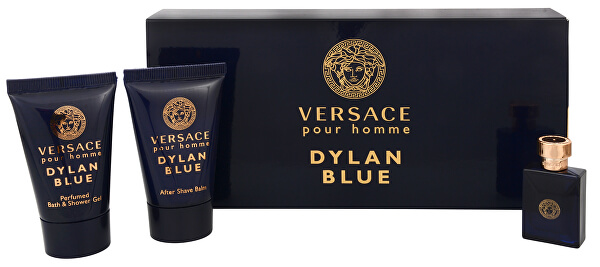 Versace Pour Homme Dylan Blue - EDT 5 ml + Duschgel 25 ml + Aftershave 25 ml