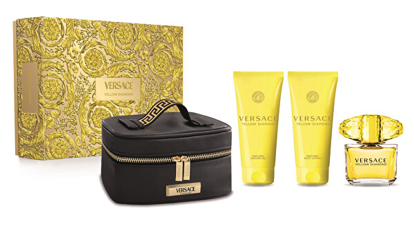 Yellow Diamond - EDT 90 ml + tělové mléko 100 ml + sprchový gel 100 ml + kosmetický kufřík