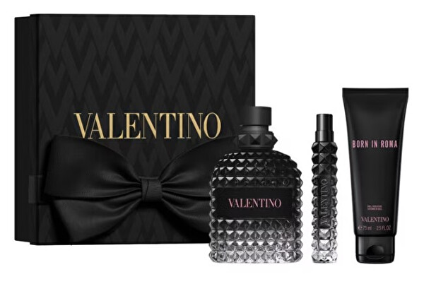 Uomo Born In Roma - EDT 100 ml + sprchový gél 75 ml + EDT 10 ml