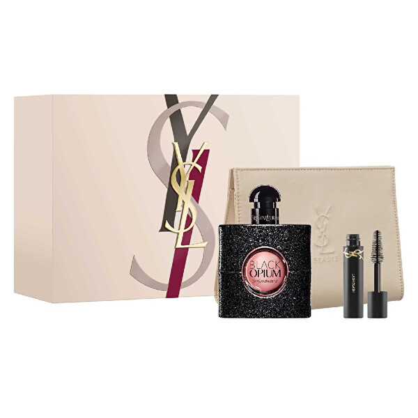 Black Opium - EDP 50 ml + řasenka 2 ml + kosmetická taštička