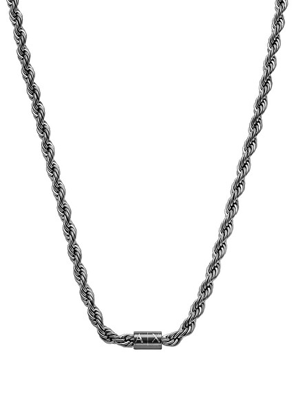 Fashion černý náhrdelník pro muže AXG0163060