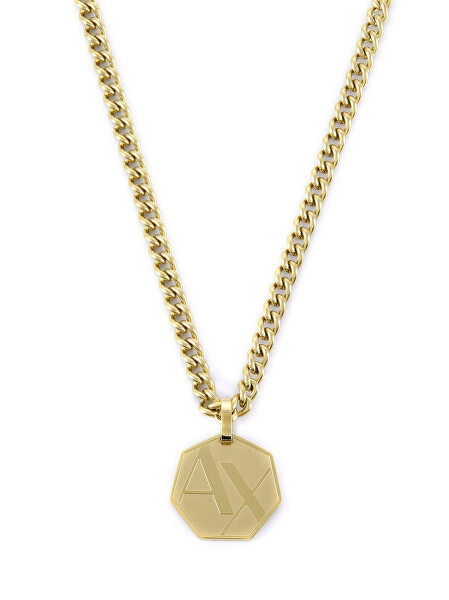 Fashion pozlacený náhrdelník pro muže AXG0152710