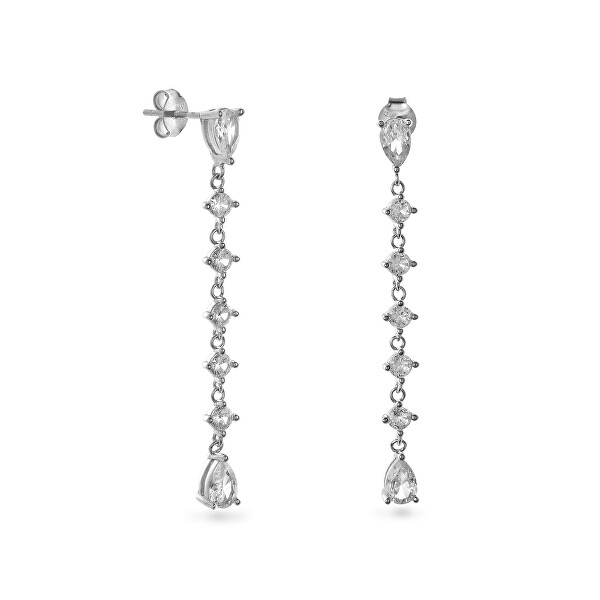 Orecchini di lusso in argento con zirconi cubici AJNS0020