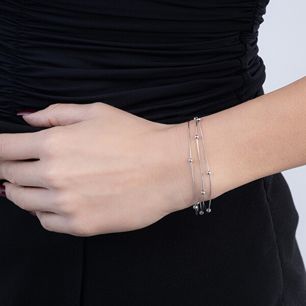 Trojitý stříbrný náramek pro ženy Hádek AJNR0023