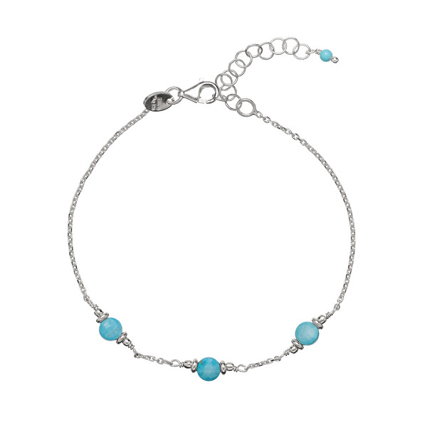 Bracciale in argento da donna con turchese AL3871-Argento