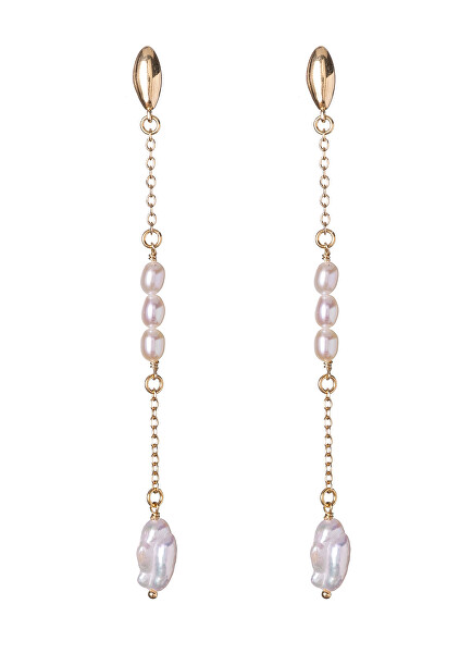 Dlouhé visací náušnice se sladkovodními perlami AL5116.01.000