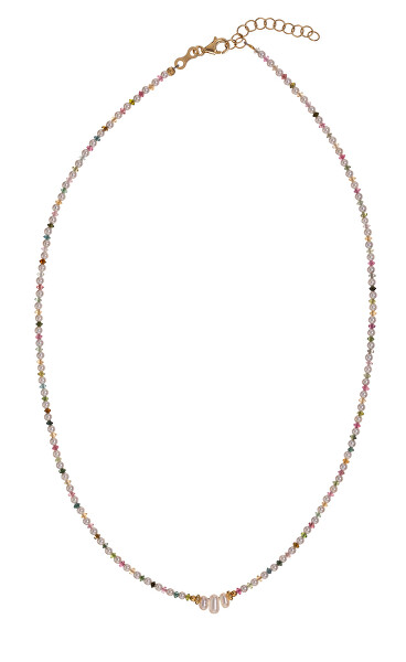 Perlový náhrdelník s barevnými korálky turmalínu AL4658.01.000