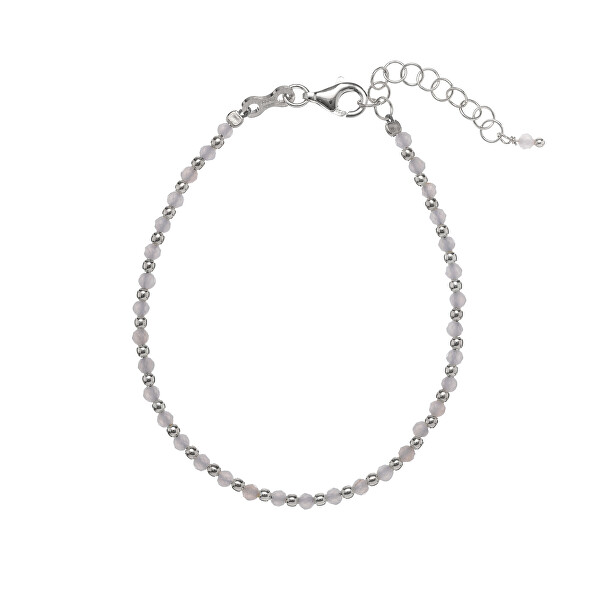 Chalcedon-Perlenarmband AL1235-Argento-Calcedonio