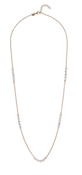 Luxusní pozlacený náhrdelník s čirými zirkony AL5056.01.000