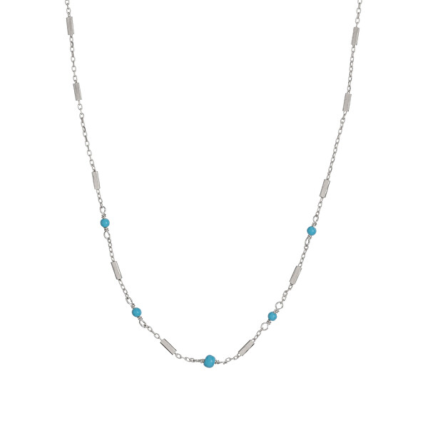 Něžný stříbrný náhrdelník s tyrkysem AL3243-Argento-Turchese