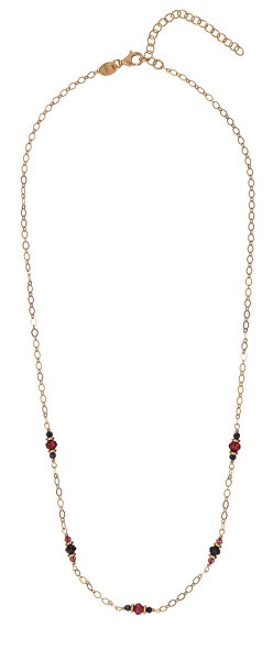 Pozlacený náhrdelník s granáty a safíry AL5232.01.000