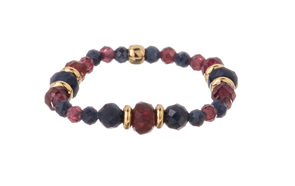 Překrásný prsten z granátu a safíru AL5238.01.000.D