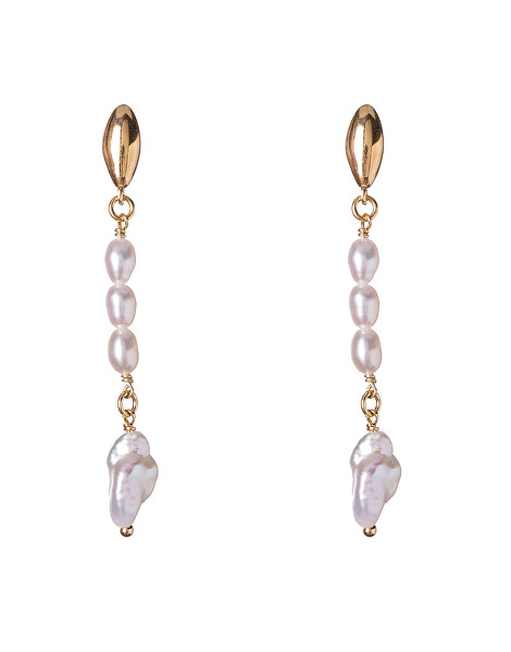 Půvabné visací náušnice s pravými perlami AL5115.01.000