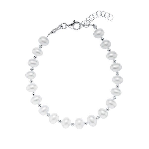 Splendido bracciale di perle da donna AL3047-Argento