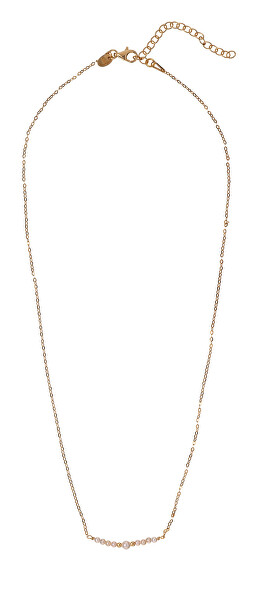 Slušivý pozlacený náhrdelník se syntetickými perlami AL5162.01.000