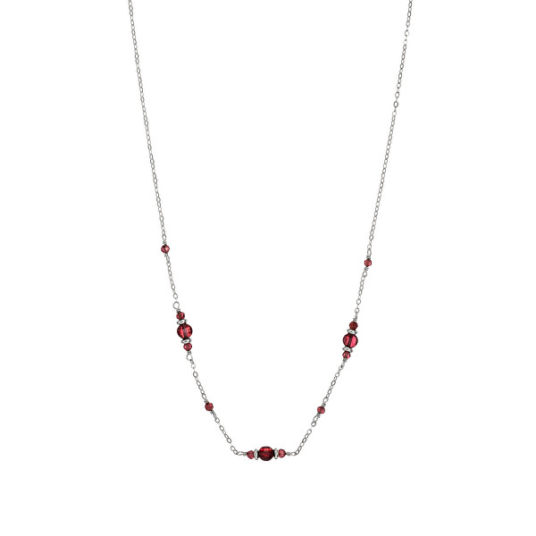 Silberne Halskette mit Granat AL4266-Argento-Granato