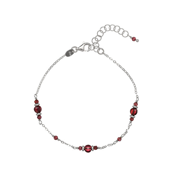 Bracciale in argento con granato AL4268-Argento-Granato