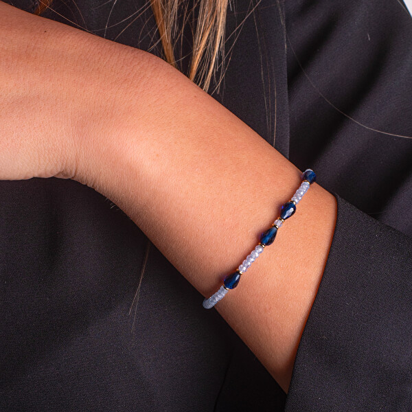 Blyštivý náramek s krystaly a zirkony AL5222.01.000