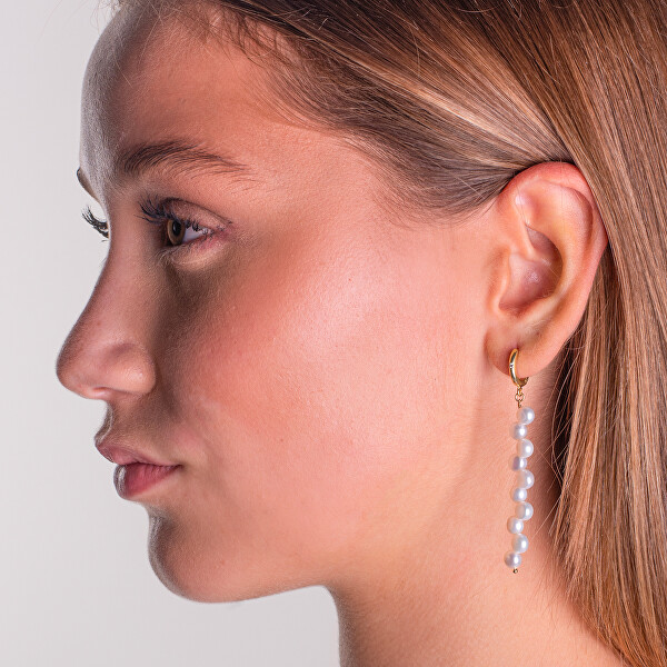 Jedinečné dlouhé náušnice s pravými perlami AL5150.01.000