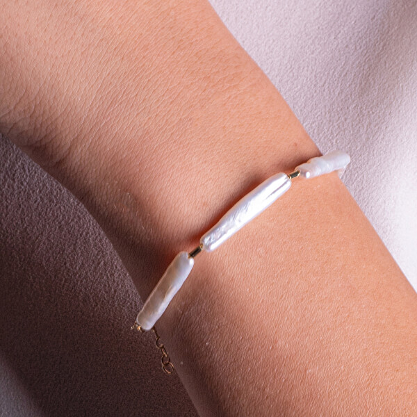 Jedinečný náramek z pravých barokních perel AL5105.01.000