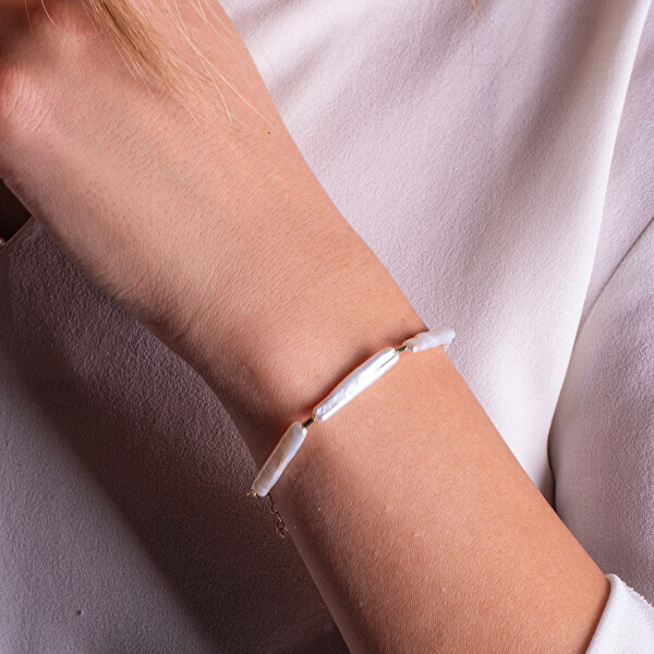 Jedinečný náramek z pravých barokních perel AL5105.01.000