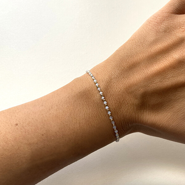 Chalcedon-Perlenarmband AL1235-Oro-Calcedonio