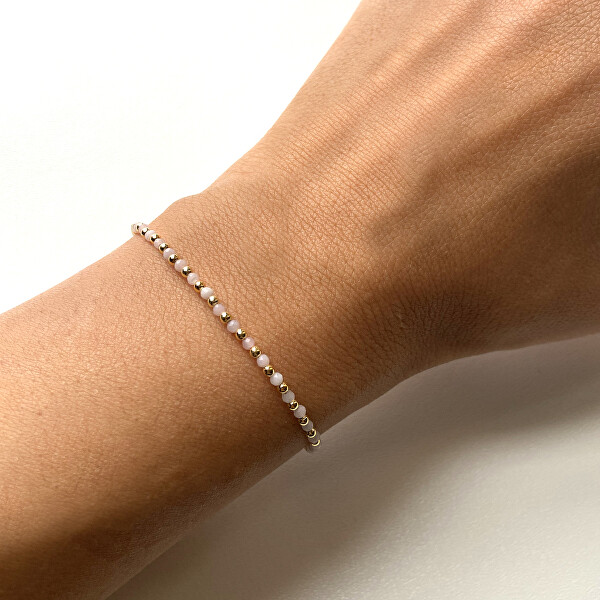 Perlenarmband aus rosa Opal AL1235-Argento-OpaleRosa