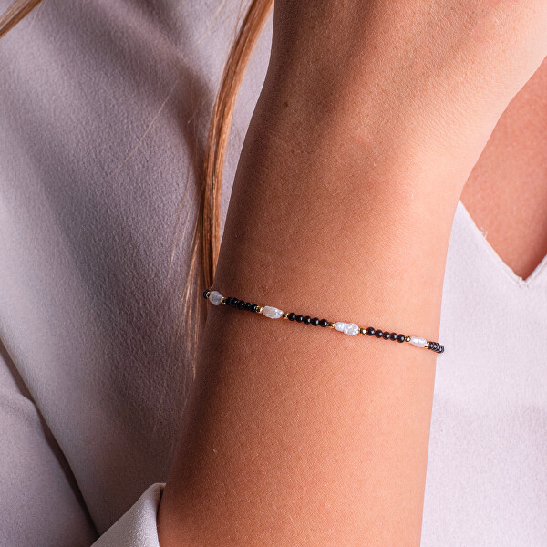 Luxusní náramek s pravými perlami a achátem AL5252.01.000